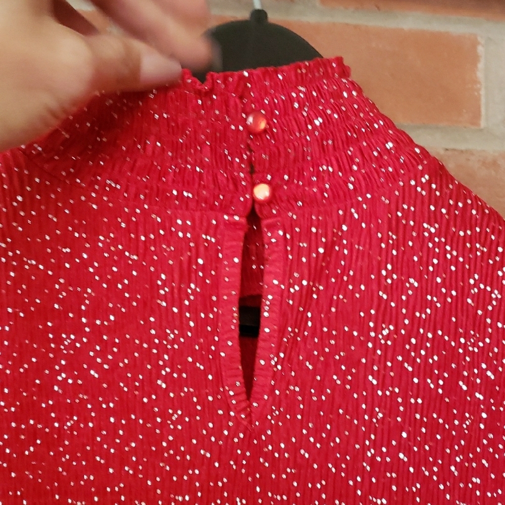 Red Ruffle Top - Picture 4 of 7
